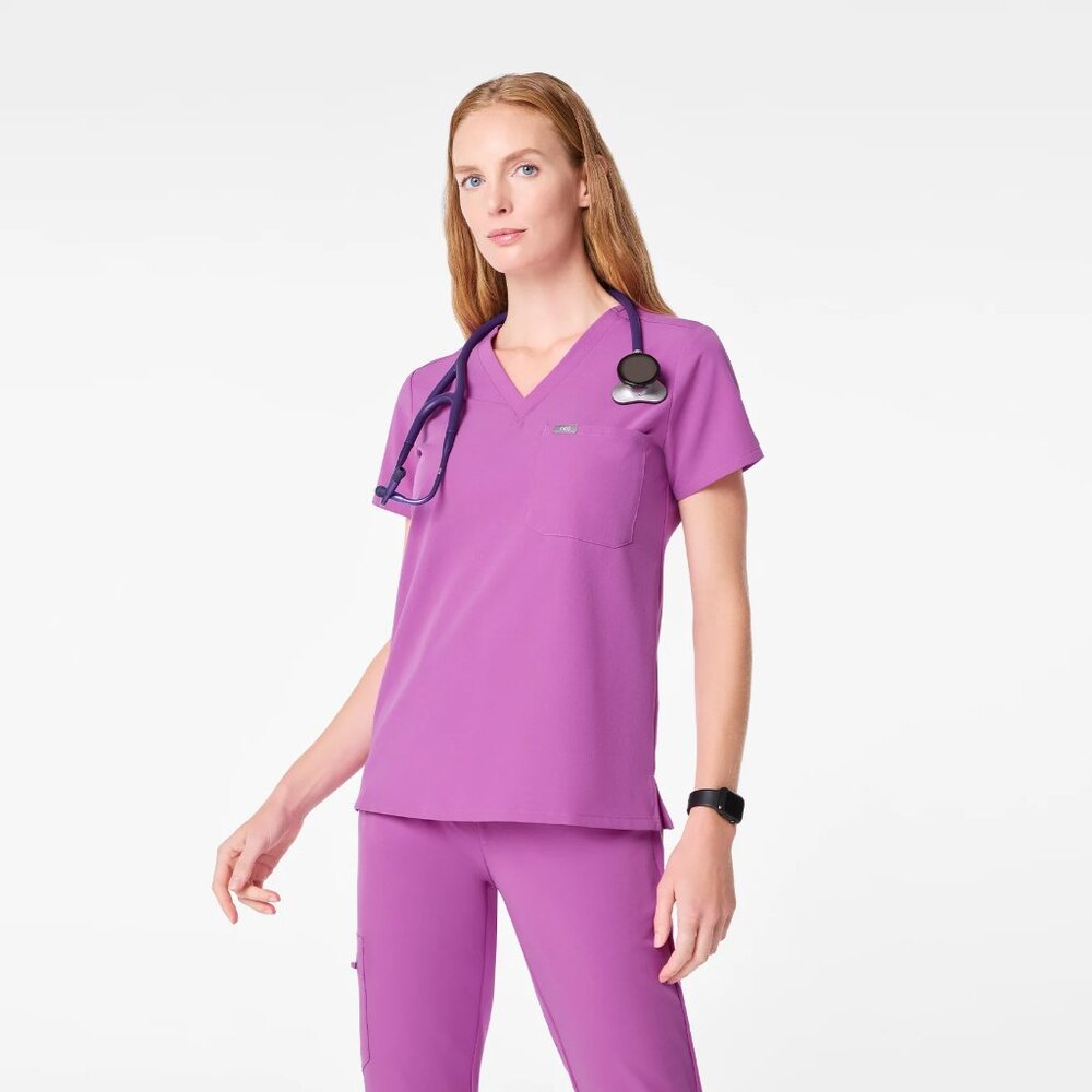 Catarina One-Pocket Scrub Top™ - ULTRABERRY *LIMITED EDITION*